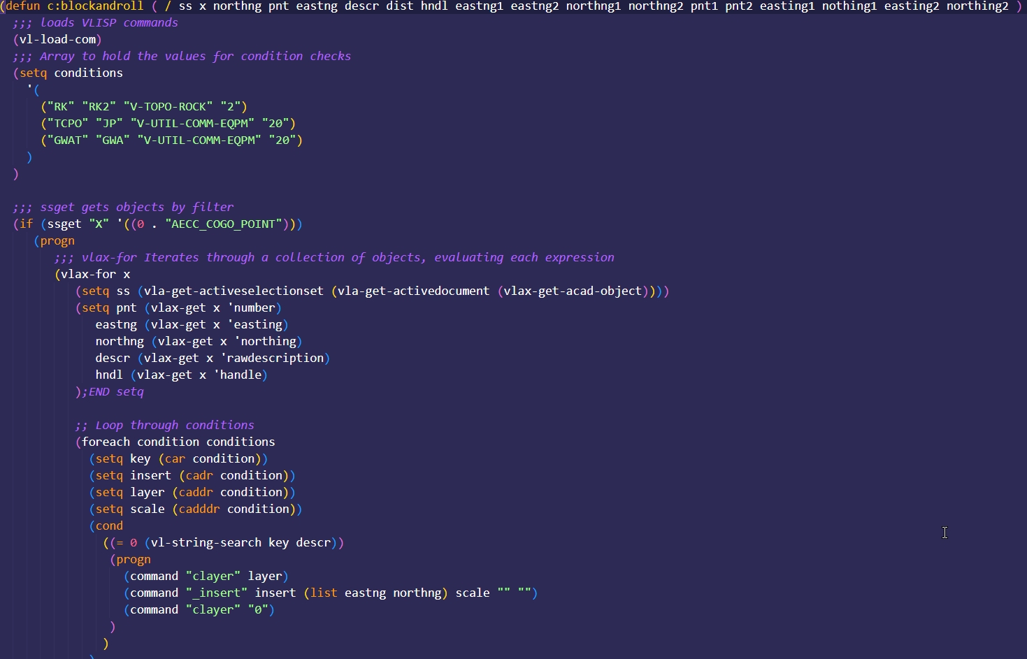 Autolisp with Visual Studio Code